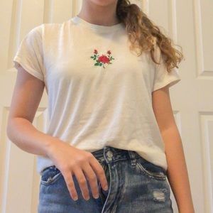 Brandy Melville rose t-shirt